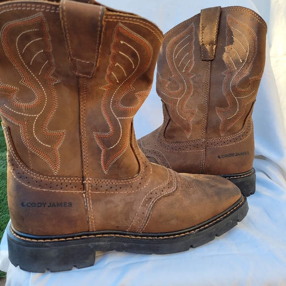 Cody James Men's Western Work Boots - Square Toe - Picture 11 of 16
